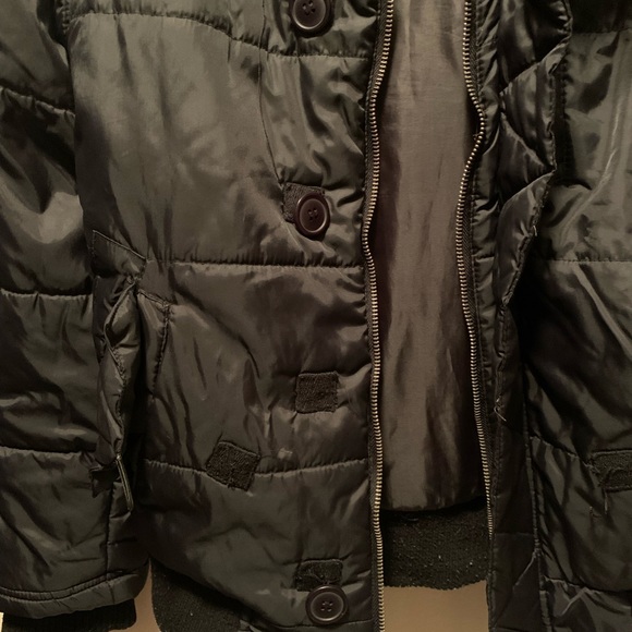 Swell Black Winter Jacket with Fur trim - Picture 3 of 8